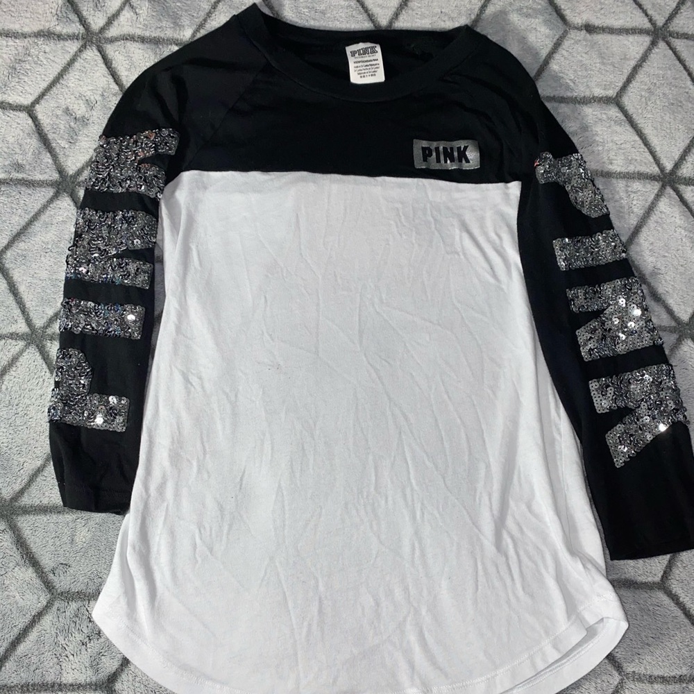 Pink Victoria Secret Top, Shirt, Sequin Shirt